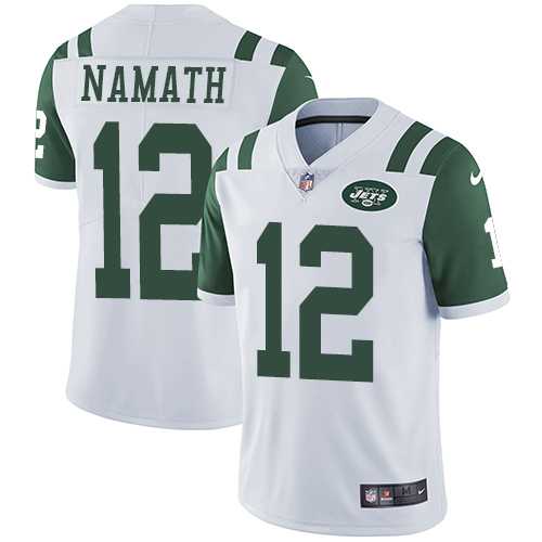 Nike New York Jets #12 Joe Namath White NFL Vapor Untouchable Limited Jersey,We sell and wholesale Nike New York Jets #12 Joe Namath White NFL Vapor Untouchable Limited Jersey on line form chian!